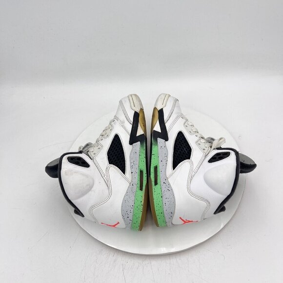 Nike Air Jordan 5 Retro Youth Size 4Y Women 5.5 440888-115 Green Space Jam Shoes - Picture 5 of 11